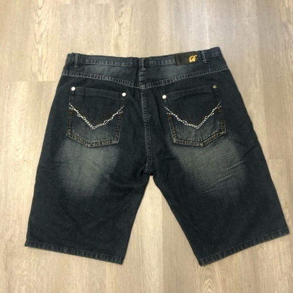 Gut Fueling Distressed Jean Shorts‎ Blue 46 - Picture 6 of 7